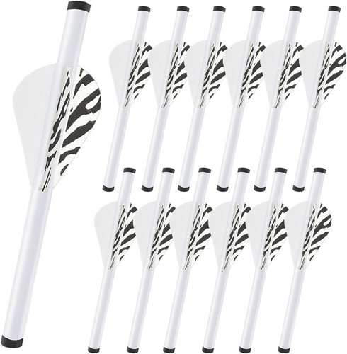 Packs arrow fletching with - arrow,