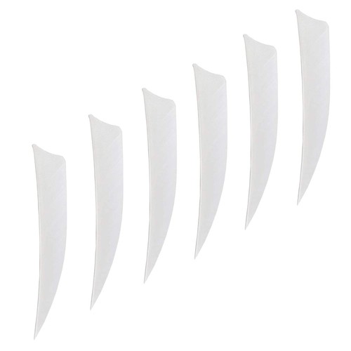 Inch white real feathers - 3,