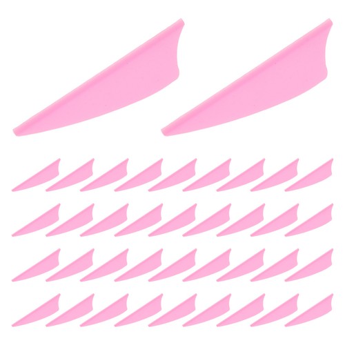 60pcs pink plastic arrow vanes - pink,